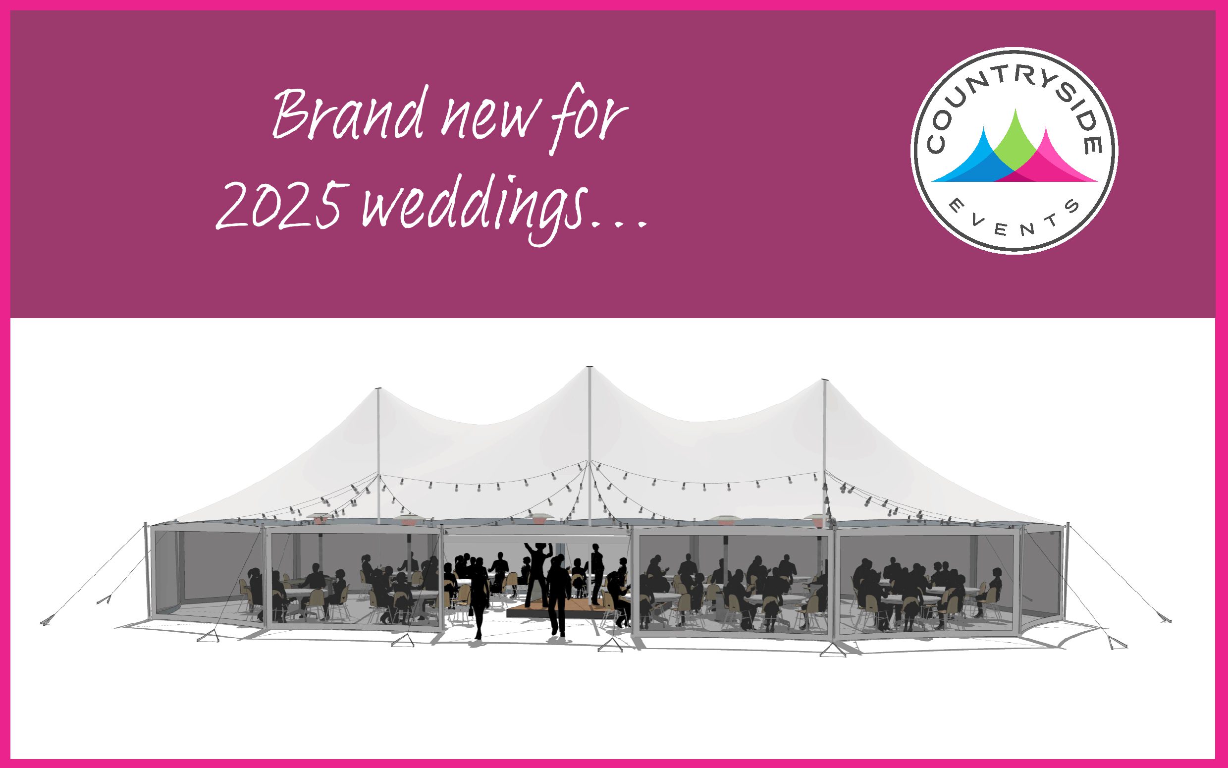 brand new pole marquee style stretch marquee - traditional shaped white wedding tent